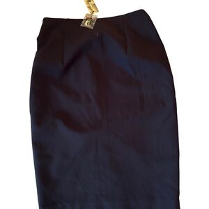 Express Dark Blue Pencil Skirt